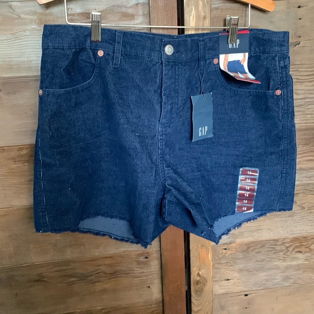 Women’s GAP Jean Shorts, size 14 cutoff bottoms NWT